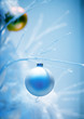 Christmas decoration on tree, close-up