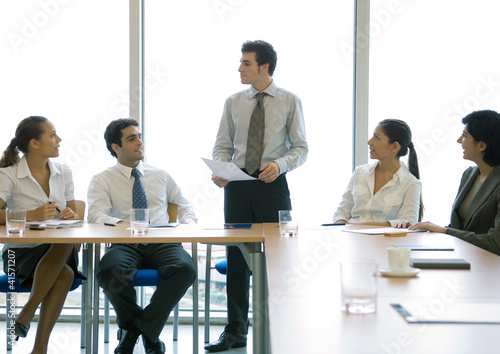 Photo: Business colleagues having meeting Business colleagues having meeting