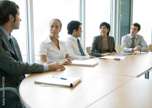 Photo: Business colleagues having meeting Business colleagues having meeting