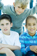 Three children, portrait
