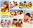 Teens on the beach