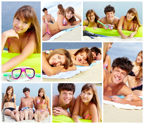 Foto: Teens on the beach Teens on the beach