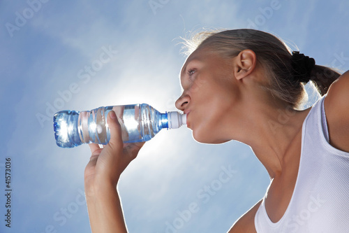 Photo: beauty girl drink water beauty girl drink water