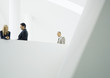 Businesspeople taking break