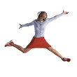 Woman jumping