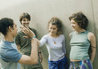 Young people hanging out