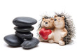 Igel mit Herz und Steine Igel mit Herz und Steine