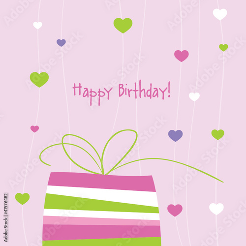 Vektor: Birthday card with copy space Birthday card with copy space