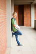 male middle school student in school