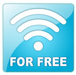 Icon blau Wlan for free