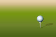Tee and golf ball