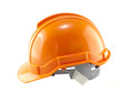 Orange Safety helmet isolated on white