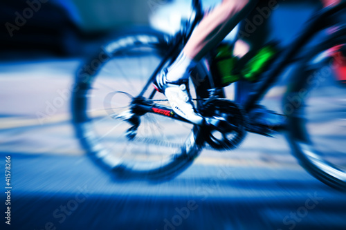 Photo: cyclist pedal motion cyclist pedal motion