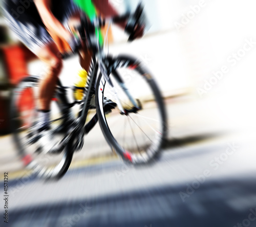 Photo: cyclist speed cyclist speed