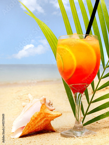 Foto: Sex on the Beach Cocktail am Strand Sex on the Beach Cocktail am Strand
