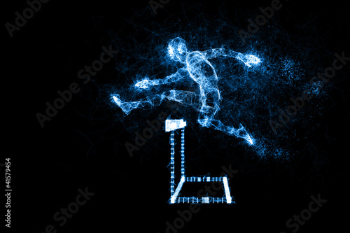 Illustration: Digital Athletics - Hurdles 1 Digital Athletics - Hurdles 1