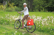 Senior lady cyclist