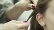 Wickerwork of pigtails