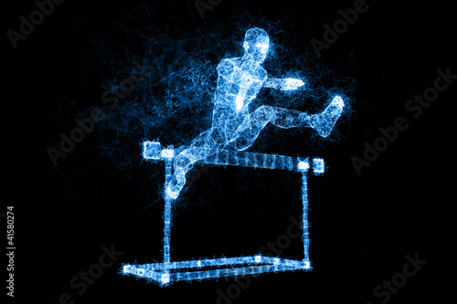 Illustration: Digital Athletics - Hurdles 2 Digital Athletics - Hurdles 2