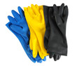 Latex gloves. Isolated