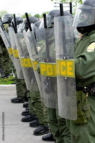 Photo: Riot police Riot police