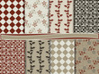 Abstract vector set of scrapbook paper