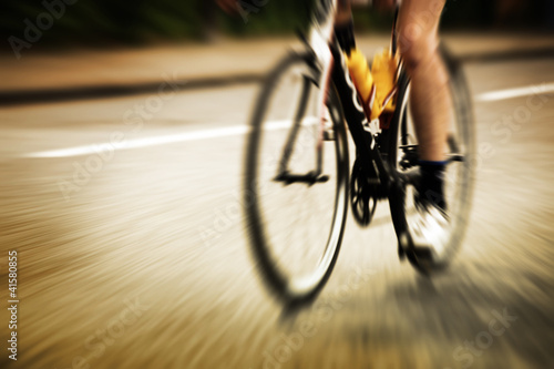 Photo: road cyclist motion blur road cyclist motion blur