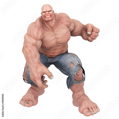 Illustration: mr muscle want a big fight mr muscle want a big fight