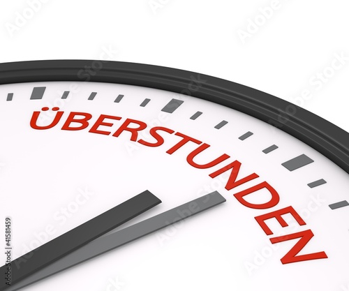 Illustration: Überstunden Überstunden