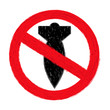 NO WAR sign