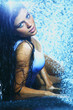 woman in water studio