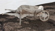A Traditional Vintage All Wood Gardeners Wheelbarrow.