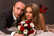 Happy bride and groom Happy bride and groom