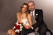 Happy bride and groom Happy bride and groom