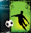 Soccer grunge background