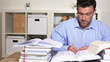 Student studying for exams