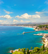 view of mediterranean resort, french riviera