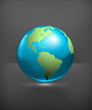 Blue globe