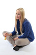 Photo: Frau mit Apfel Frau mit Apfel
