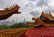 Kuala Lumpur cityscape and china roofs