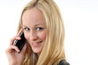 Frau beim telefonieren