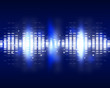 Sound waves set. Music background