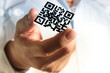 Photo: business hand shows 3d Qr code business hand shows 3d Qr code