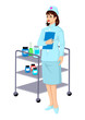 Vector illustration of a nurse Vector illustration of a nurse