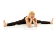 woman yogi in yoga pose woman yogi in yoga pose