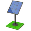 3d illustration of solar panel