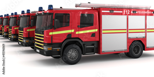 Illustration: Einsatzfahrzeuge der Feuerwehr Einsatzfahrzeuge der Feuerwehr