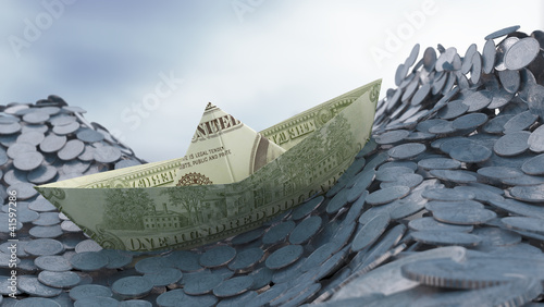 Illustration: Money and investment concep Money and investment concep