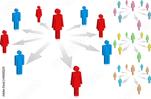 Vector: Social Media - Network Social Media - Network