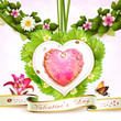 Heart with flowers Heart with flowers